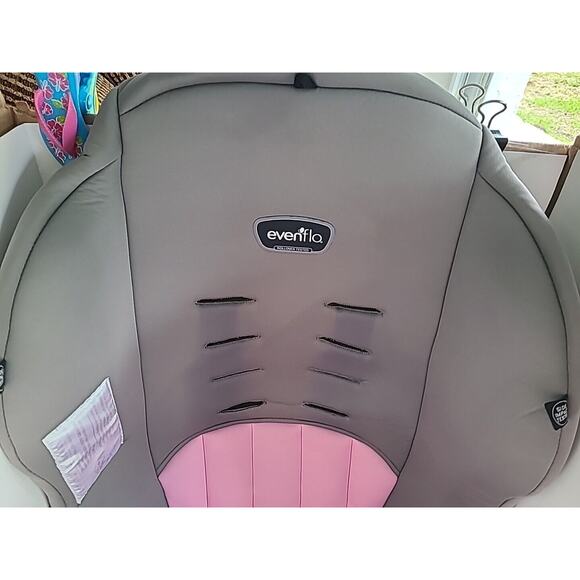 Evenflo Tribute Seat Cover Fabric Cushion Padding Replacement Padding Pink/Gray - Picture 3 of 10